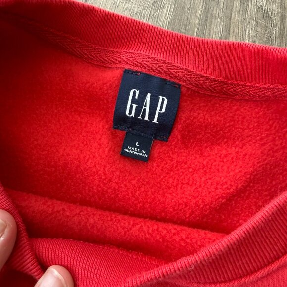 Vintagesoft Wedge Crewneck Sweatshirt – Large - Red - Picture 5 of 10